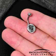 将图片加载到图库查看器,Donkey Smart Ass Belly Ring by Onyx O