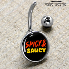 将图片加载到图库查看器,Spicy and Saucy Belly Ring by Onyx O