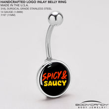将图片加载到图库查看器,Spicy and Saucy Belly Ring by Onyx O