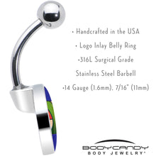 Load image into Gallery viewer, Sushi Belly Ring by Onyx O