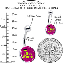将图片加载到图库查看器,Taco Queen Belly Ring by Onyx O