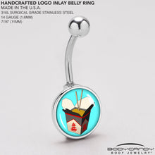 Load image into Gallery viewer, Chinese Take Out Belly Ring by Onyx O