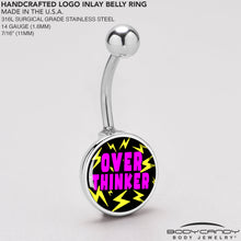 Load image into Gallery viewer, Over Thinker Impact Belly Ring by Onyx O