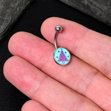 将图片加载到图库查看器,Pastel Christmas Tree Holiday Belly Ring by Onyx O