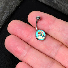 将图片加载到图库查看器,Rainbow Unicorn Belly Ring by Onyx O