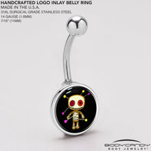 将图片加载到图库查看器,Voodoo Doll Belly Ring by Onyx O