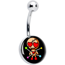 将图片加载到图库查看器,Valentine Heart Voodoo Doll Belly Ring