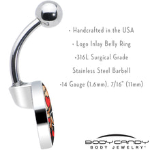 将图片加载到图库查看器,Valentine Heart Voodoo Doll Belly Ring