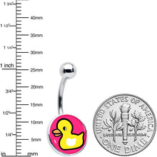 Load image into Gallery viewer, Yellow Ducky Belly Ring by Onyx O