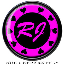 将图片加载到图库查看器,Custom Pink Heart Initial Acrylic Personalized Saddle Plug - buy 2 for a pair