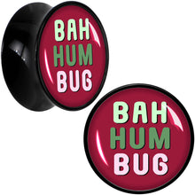Load image into Gallery viewer, Bah Humbug Holiday Grouch Acrylic Saddle Plug Set by Onyx O