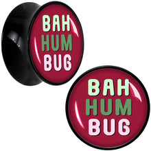 Load image into Gallery viewer, Bah Humbug Holiday Grouch Acrylic Saddle Plug Set by Onyx O