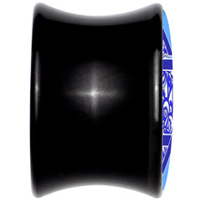 Load image into Gallery viewer, Floral Star of David Black Acrylic Saddle Plug Set by Onyx O