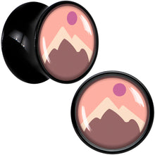 将图片加载到图库查看器,Mountain Sunrise Black Acrylic Saddle Plug Set by Onyx O