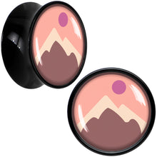 将图片加载到图库查看器,Mountain Sunrise Black Acrylic Saddle Plug Set by Onyx O