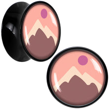 将图片加载到图库查看器,Mountain Sunrise Black Acrylic Saddle Plug Set by Onyx O