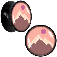 将图片加载到图库查看器,Mountain Sunrise Black Acrylic Saddle Plug Set by Onyx O
