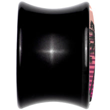 将图片加载到图库查看器,Palm Tree Retro Sunset Black Acrylic Saddle Plug Set by Onyx O