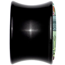 将图片加载到图库查看器,0G Reverse Alien UFO Abduction Black Acrylic Saddle Plug Set by Onyx O