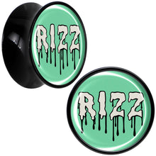 Load image into Gallery viewer, RIZZ Black Acrylic Saddle Plug Set by Onyx O