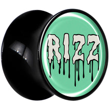 Load image into Gallery viewer, RIZZ Black Acrylic Saddle Plug Set by Onyx O