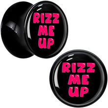 Load image into Gallery viewer, RIZZ ME UP Black Acrylic Saddle Plug Set by Onyx O
