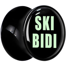 Load image into Gallery viewer, 0G SKIBIDI Black Acrylic Saddle Plug Set by Onyx O
