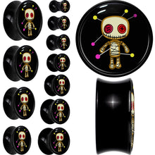 将图片加载到图库查看器,0G Voodoo Doll Black Acrylic Saddle Plug Set by Onyx O