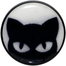 将图片加载到图库查看器,Black Acrylic Glow in the Dark Peeking Cat Double Flare Plug Set by Onyx O