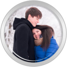 Load image into Gallery viewer, Stainless Steel Custom Photo Screw Fit Plug - buy 2 for a pair