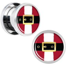 Load image into Gallery viewer, Christmas Santa Suit Screw Fit Plug Set Sizes 5mm to 20mm