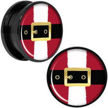 Load image into Gallery viewer, Christmas Santa Suit Black Screw Fit Plug Set Sizes 5mm to 20mm