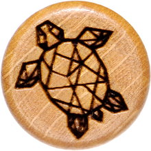Load image into Gallery viewer, Organic Beechwood Geometric Turtle Saddle Plug Sett 0G to 25mm