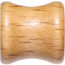 Load image into Gallery viewer, Organic Beechwood Geometric Turtle Saddle Plug Sett 0G to 25mm