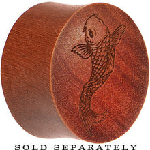 将图片加载到图库查看器,Organic Sawo Wood Koi Fish Saddle Plug