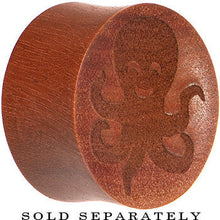 Load image into Gallery viewer, Organic Sawo Wood Sea Octopus Saddle Plug