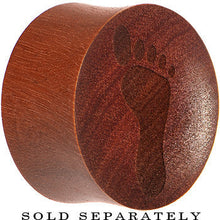 将图片加载到图库查看器,Organic Sawo Wood Footprint Saddle Plug