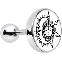 Load image into Gallery viewer, Sun and Moon Tragus Cartilage Earring
