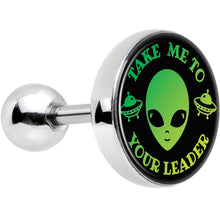Load image into Gallery viewer, Take Me To Your Leader Alien Tragus Cartilage Earring