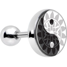 Load image into Gallery viewer, 16G 1/4 Mandala Yin Yang Tragus Cartilage Earring