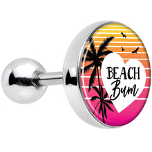 Load image into Gallery viewer, 16G 1/4 Tropical Paradise Beach Bum Tragus Cartilage Earring
