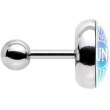 Load image into Gallery viewer, 16G 1/4 Cool Ocean Sun Tragus Cartilage Earring