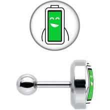 Load image into Gallery viewer, 16G 1/4 Battery Full Cartilage Tragus Earring by Onyx O