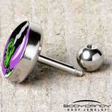 Load image into Gallery viewer, 16G 1/4 Bride of Frankenstein Tragus Cartilage Earring by Onyx O