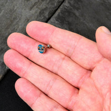 Load image into Gallery viewer, 16G 1/4 Retro Cassette Tape Cartilage Tragus Earring by Onyx O