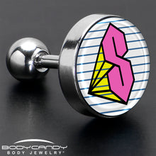 Load image into Gallery viewer, 16G 1/4 Hot Pink Cool S Tragus Cartilage Earring by Onyx O