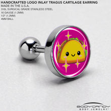 Load image into Gallery viewer, Mexican Fiesta Cute Taco Tragus Cartilage Earring by Onyx O