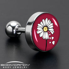 Load image into Gallery viewer, 16G 1/4 Love Me Not Flower Tragus Cartilage Earring by Onyx O