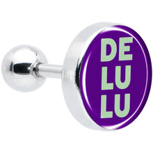 将图片加载到图库查看器,16G 1/4 Word DELULU Tragus Cartilage Earring by Onyx O