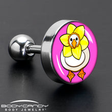 Load image into Gallery viewer, 16G 1/4 Daffodil Duck Cartilage Tragus Earring by Onyx O